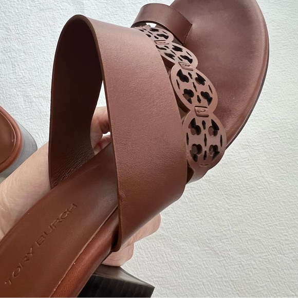 Tory Burch Women's Tiny Miller Toe Ring High Block Sandals - Picture 11 of 11